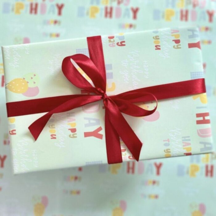 gift wrapping paper roll 3 sheets birthday wishes 231124025215