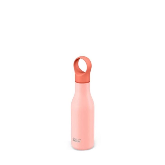 joseph joseph loop 500ml stainless steel vacuum insulated water bottle coral 240819121416