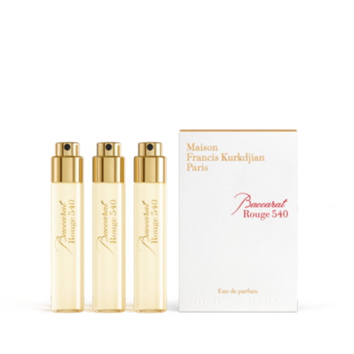 maison francis kurkdjian baccarat rouge 540 eau de parfum refills 11ml of 3 240731054831