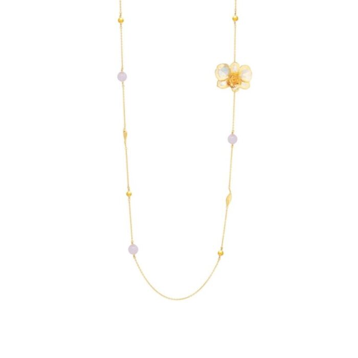 merry blossom necklace with rose quartz 240918033035