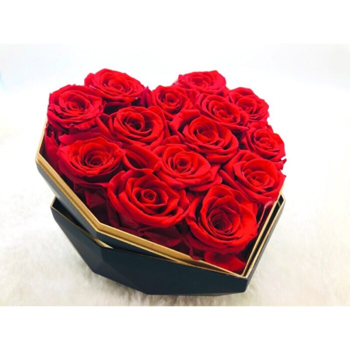 preserved real rose red rose w black box 230214043501