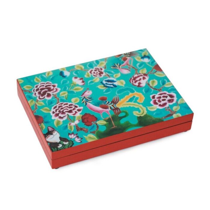 stationery box turquoise phoenix red 240918032735