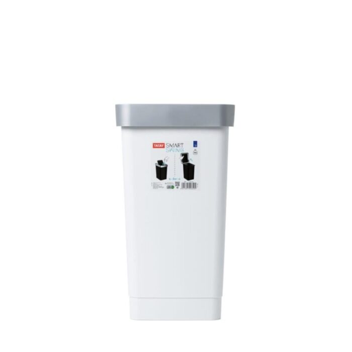 tatay swing dustbin smart 25l white 241001093933