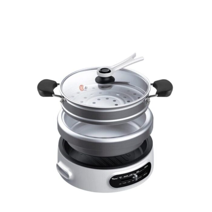 toyomi stainless steel multi function cooker with grill pan 45l mc6969ss 241002065542